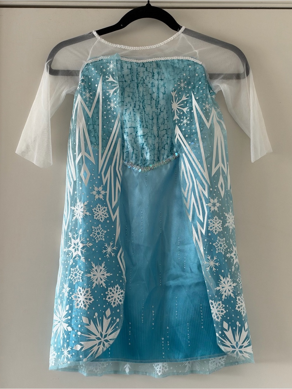 Disney Girls Blue Elsa Snow Princess Costume Dress